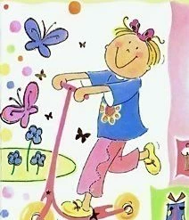 Deals 🥰 Hi 7th 🎂 Birthday Girl - Girl On Scooter 👏