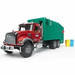 New 🌟 Bruder Toys Bruder - Mack Granite Rear Loading Garbage Truck - Green 🎁