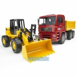 Best Pirce 😉 Bruder Toys Bruder - MAN TGA Construction Truck With Articulated Road Loader 🔔