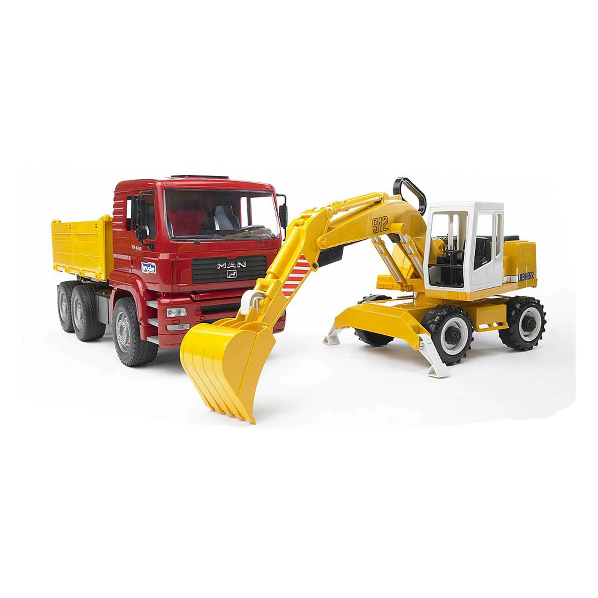 Outlet 🌟 Bruder Toys Bruder - MAN TGA Construction Truck With Liebherr Excavator 😉