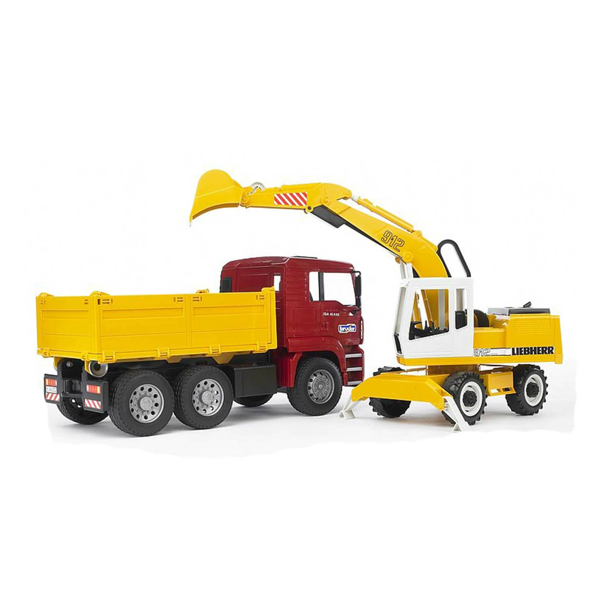 Outlet 🌟 Bruder Toys Bruder - MAN TGA Construction Truck With Liebherr Excavator 😉 - Image 2