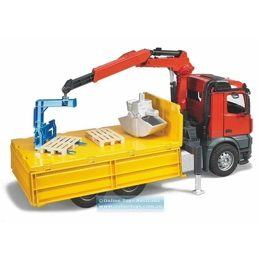 Best Sale ⌛ Bruder Toys Bruder - MB Arocs Construction Truck With Crane And Accessories 🔔 - Image 3