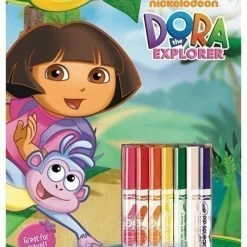 Best Pirce ⭐ Crayola Colouring & Activity Pad With Markers - Dora The Explorer 🔥