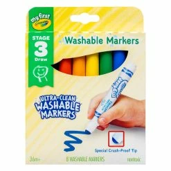 Cheap 😀 Crayola - My First - Washable Markers - 8 Colours ✔️