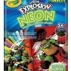 Brand new 🔔 Crayola Neon Colour Explosion - Teenage Mutant Ninja Turtles 🔔