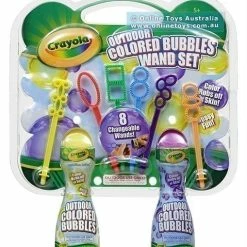 Buy 👍 Crayola - Outdoor Coloured Bubbles Wand Set 🌟