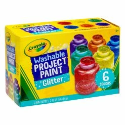 Flash Sale 😉 Crayola Washable Kids Paint - 6 Glitter Colours 🧨