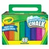 Budget 🌟 Crayola Washable Sidewalk Chalk - 48 Colour Pack 🤩