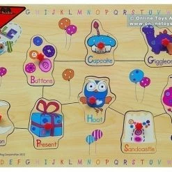 Buy 🔔 Giggle & Hoot Giggle And Hoot - 8 Piece Peg Puzzle - ABC 🔥