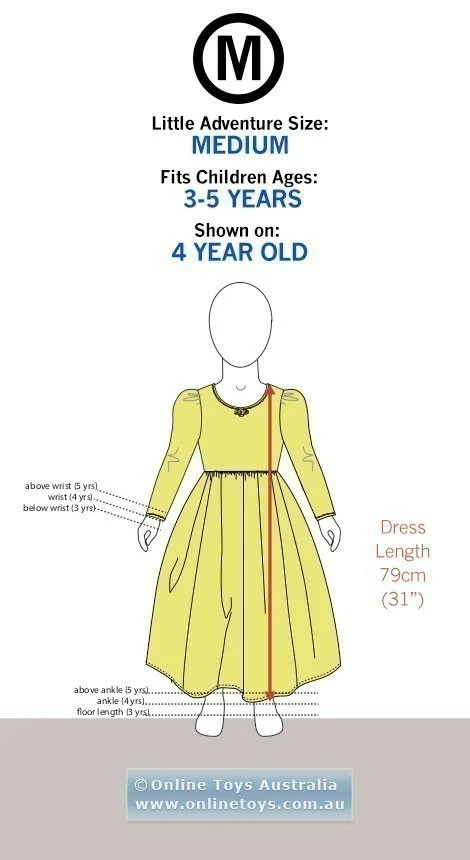 Cheap ✔️ Hi Little Adventures - Royal Pink Princess Costume - Medium (3-5 Years) 🔥 - Image 3