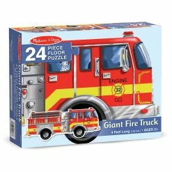 Outlet 😀 Melissa And Doug Toys Melissa And Doug - 24 Piece Giant Floor Puzzle - Giant Fire Truck 🛒