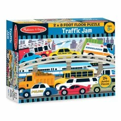 Coupon 😍 Melissa And Doug Toys Melissa And Doug - 24 Piece Giant Floor Puzzle - Traffic Jam 😀