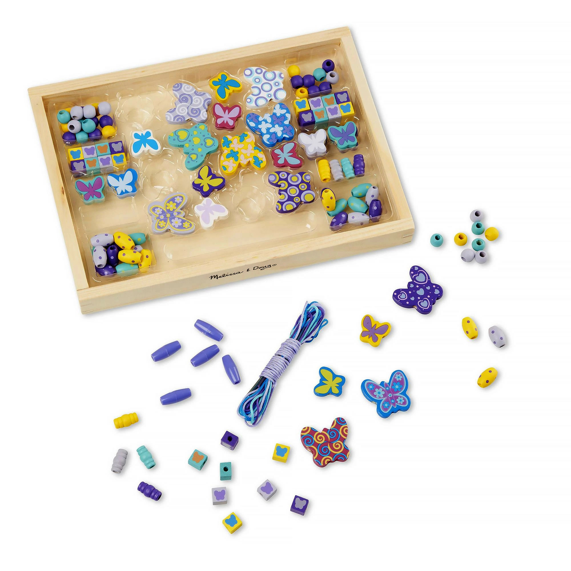 Best Pirce ๐ฅ Melissa And Doug Toys Melissa And Doug - Butterfly Friends Wooden Bead Set ๐ฅ - Image 2