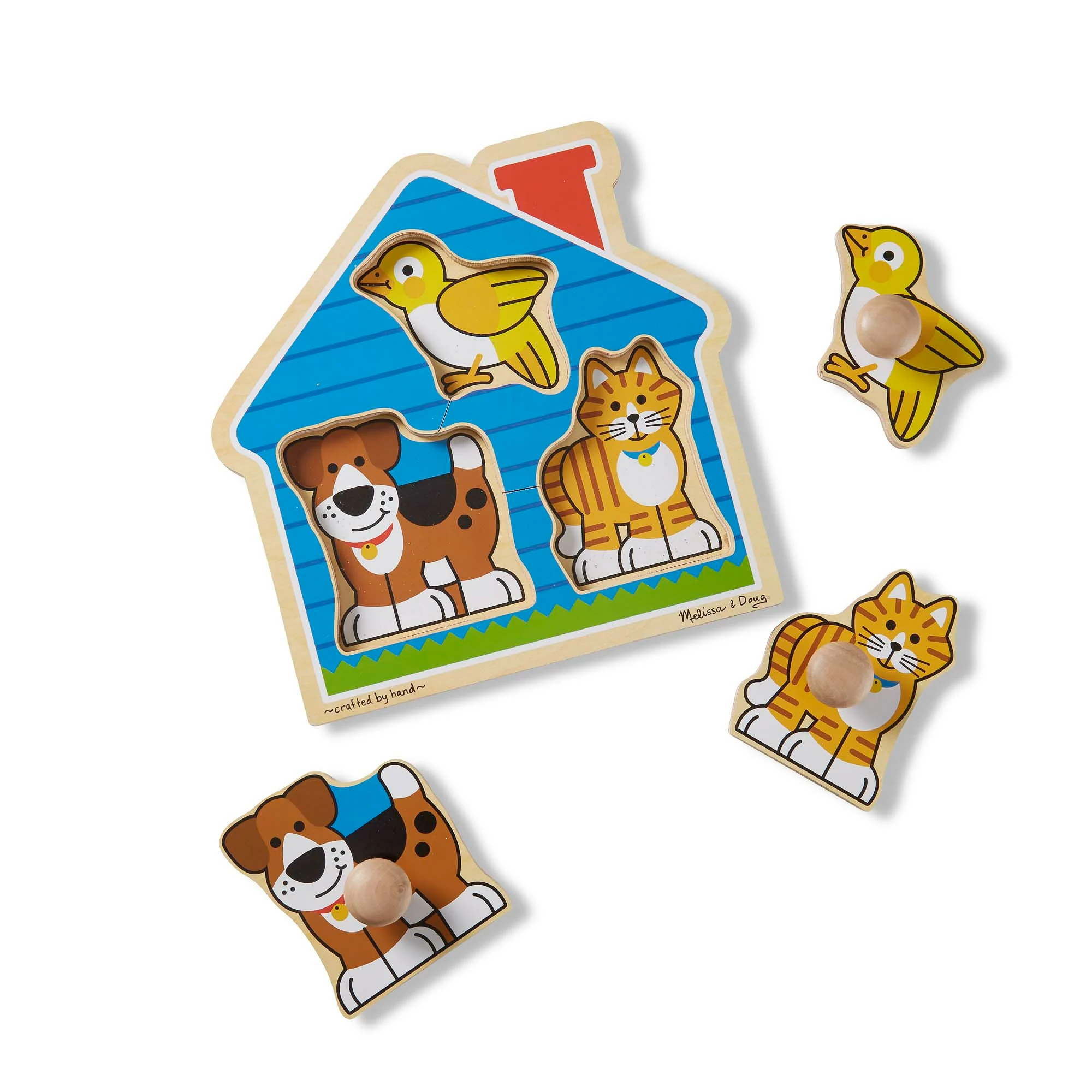 Best Pirce โจ Melissa And Doug Toys Melissa And Doug - Jumbo Knob Puzzle - House Pets ๐ฅฐ - Image 2