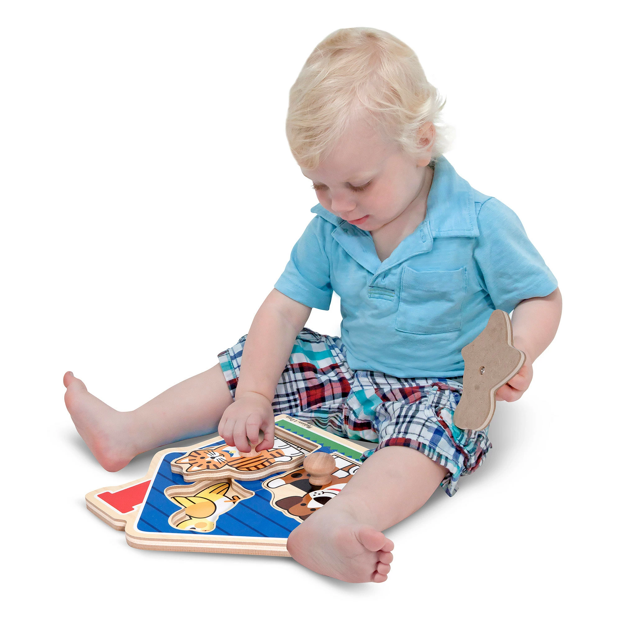 Best Pirce โจ Melissa And Doug Toys Melissa And Doug - Jumbo Knob Puzzle - House Pets ๐ฅฐ - Image 3