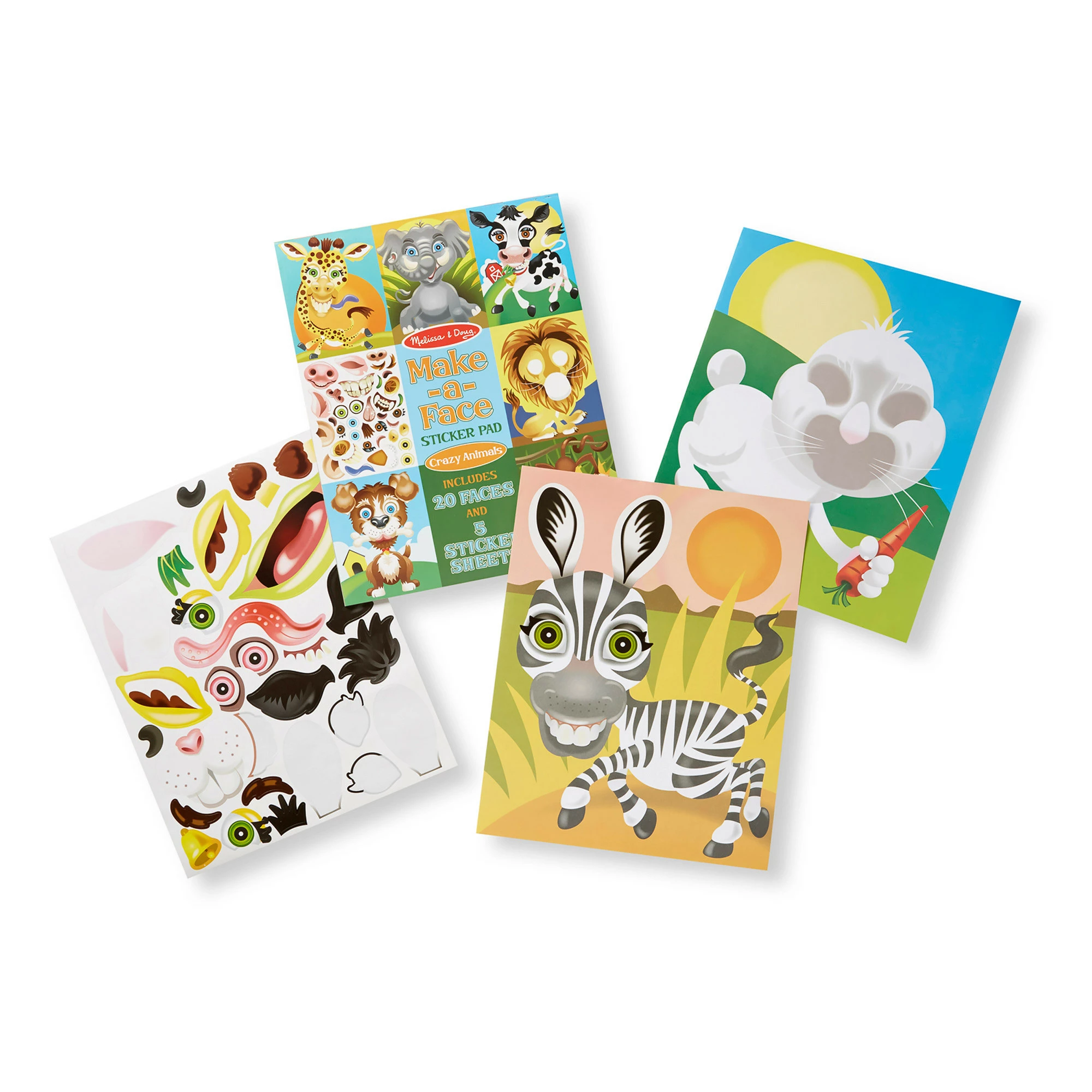 Cheapest โค๏ธ Melissa And Doug Toys Melissa And Doug - Make-A-Face Sticker Pad - Crazy Animals ๐ - Image 2