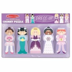 Best Sale ✨ Melissa And Doug Toys Melissa And Doug - Mix-Match-Stack Chunky Puzzle-Dress Up 🛒