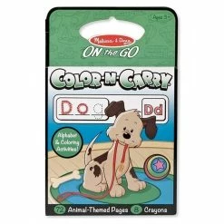 New ๐ฏ Melissa And Doug Toys Melissa And Doug - On The Go Colour-N-Carry - Animal Themed Colouring Pages ๐