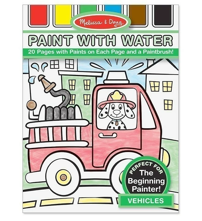 Buy 🌟 Melissa And Doug Toys Melissa And Doug - Paint With Water - Vehicles 👍