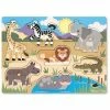 Wholesale 😀 Melissa And Doug Toys Melissa And Doug - Peg Puzzle - Safari 7 Pieces 🌟