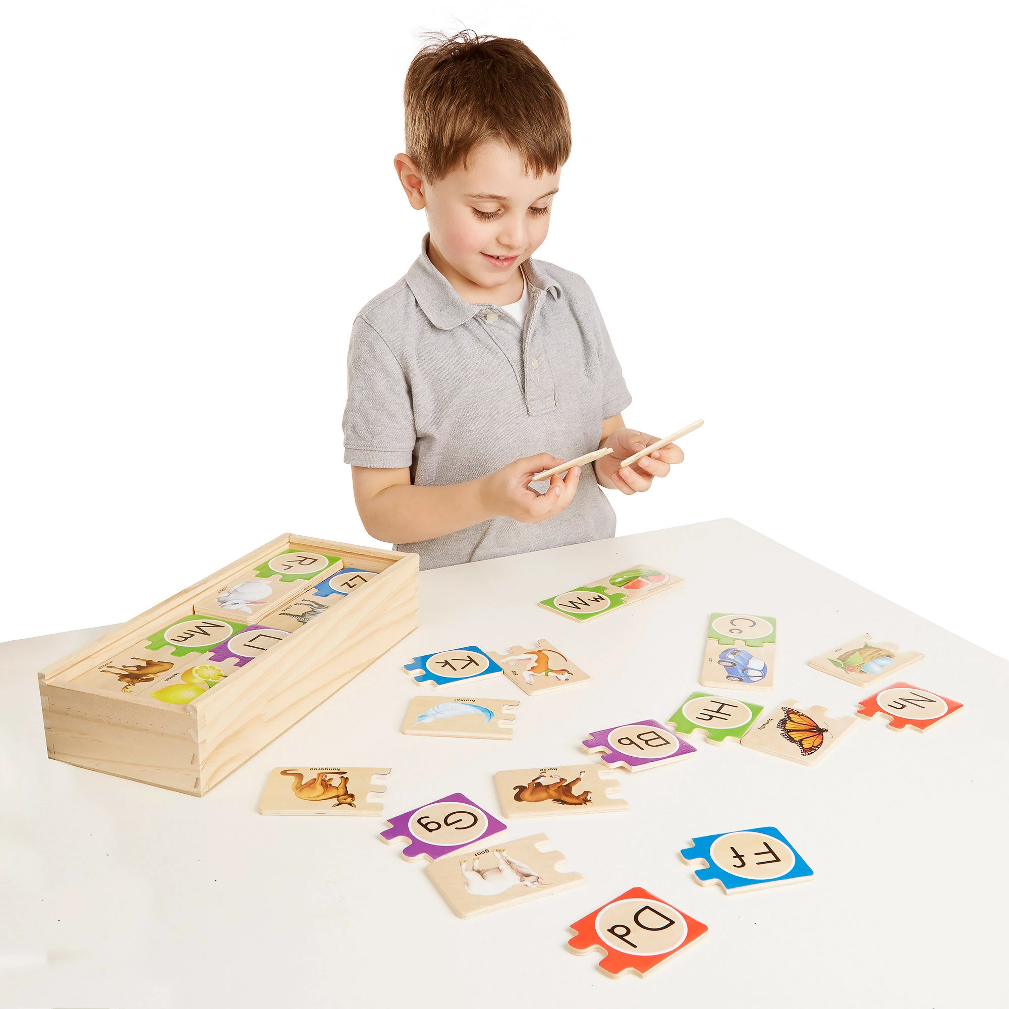 Buy 👍 Melissa And Doug Toys Melissa And Doug - Self-Correcting Alphabet Letter Puzzles ✨ - Image 3