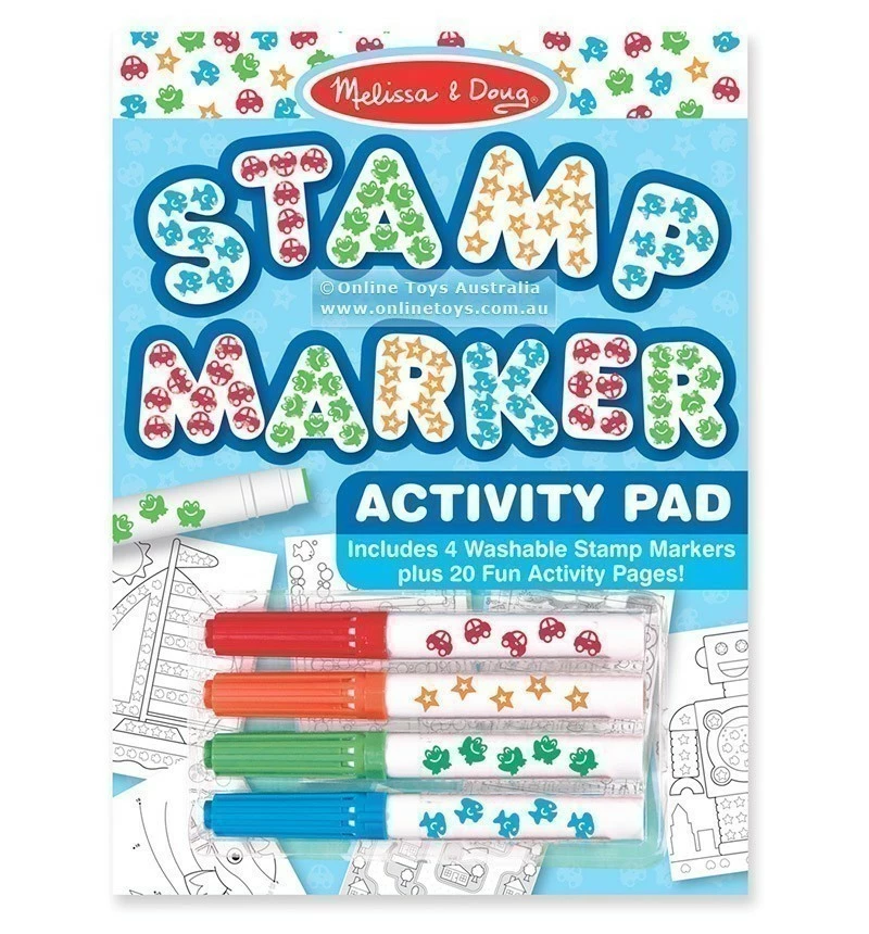Cheapest ๐ฏ Melissa And Doug Toys Melissa And Doug - Stamp Marker Activity Pad - Blue ๐ฏ