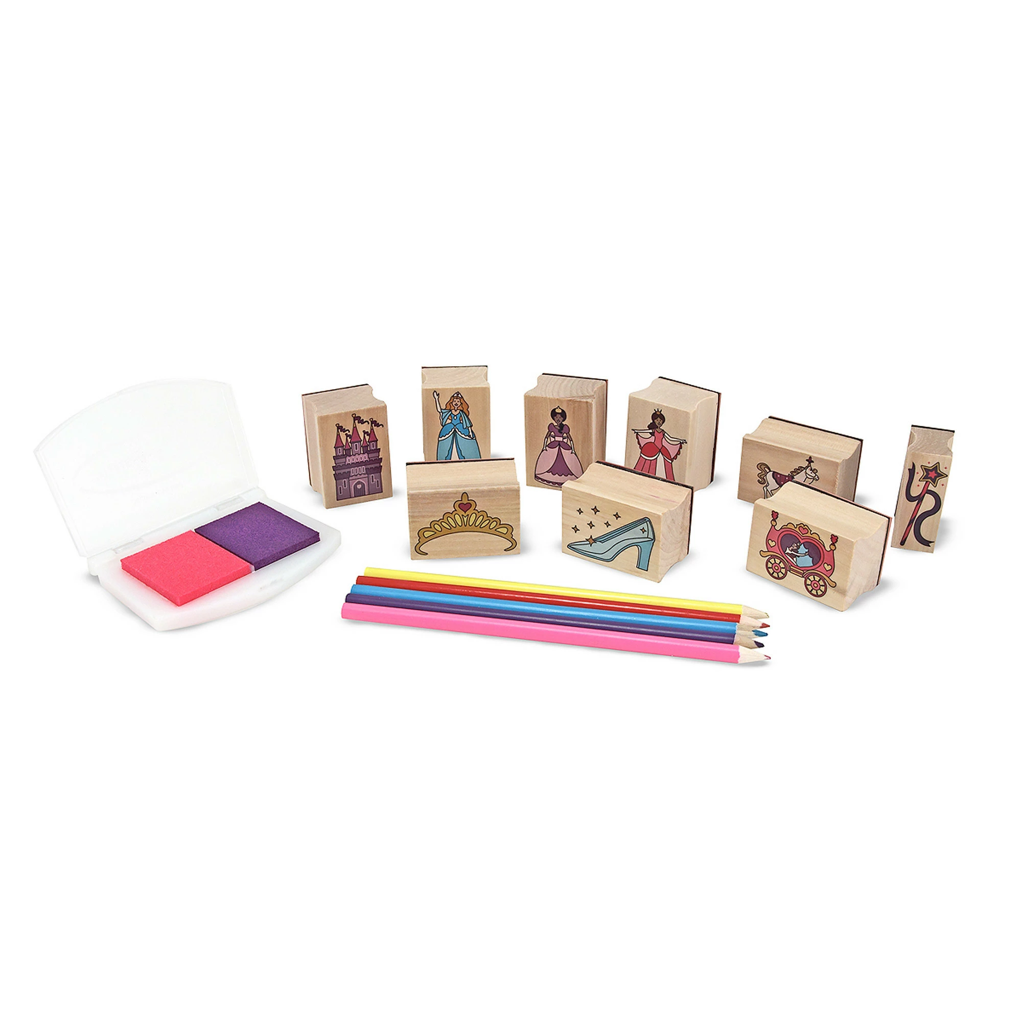 Discount ๐คฉ Melissa And Doug Toys Melissa And Doug - Wooden Princess Stamp Set ๐ - Image 2