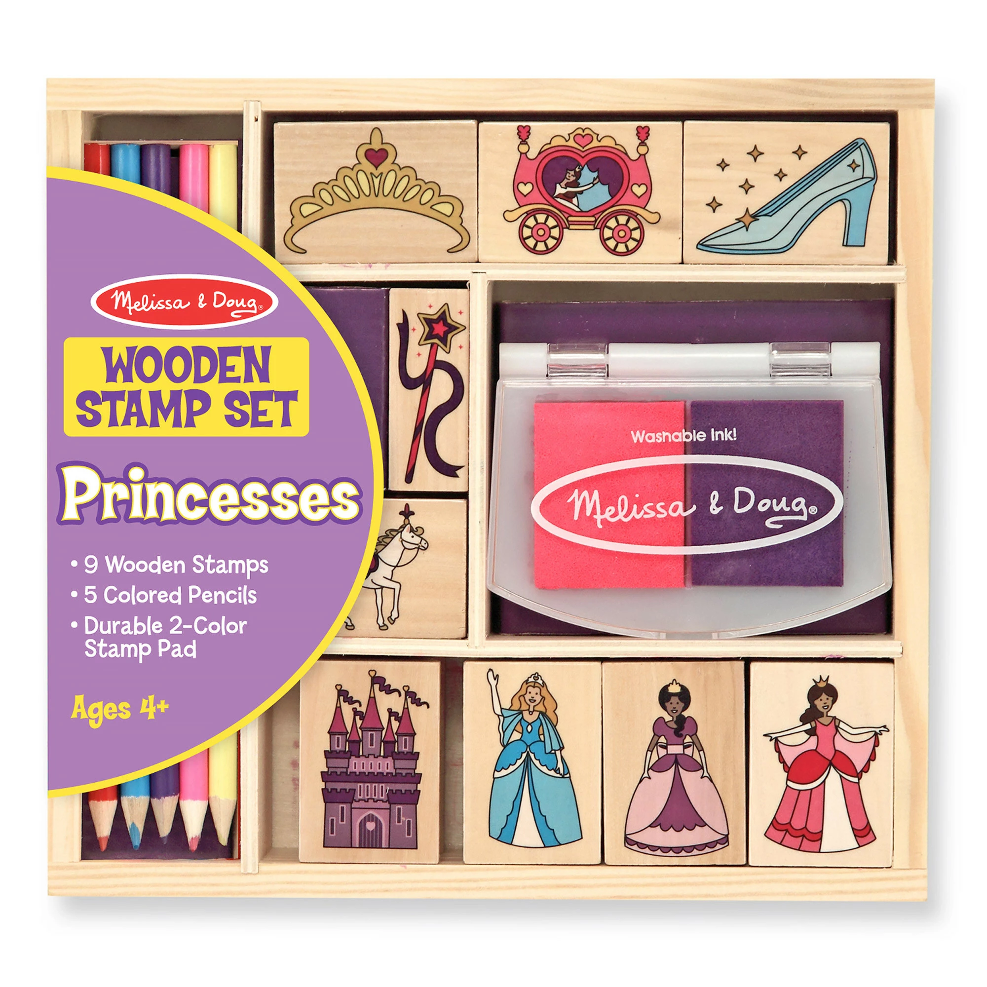 Discount ๐คฉ Melissa And Doug Toys Melissa And Doug - Wooden Princess Stamp Set ๐