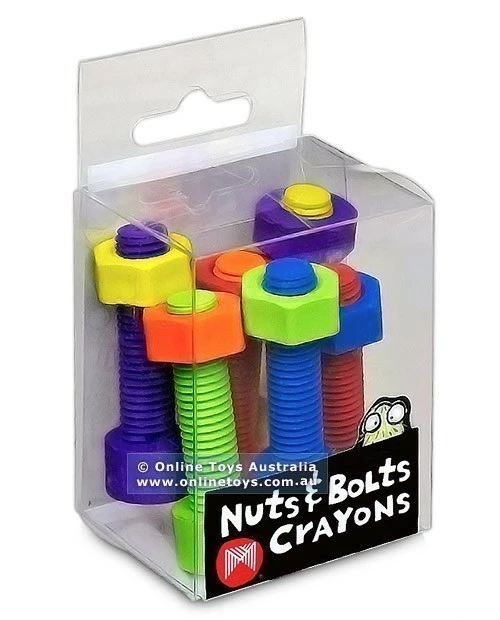 Wholesale ๐ฅฐ Micador - Nuts And Bolts Crayons - 6 Colours โจ