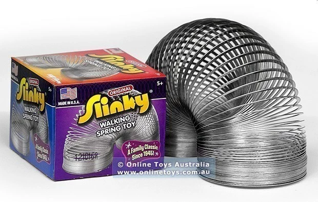 Coupon โ๏ธ Hi Original Metal Slinky - 70mm Silver Slinky ๐