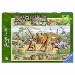 Hot Sale 😀 Ravensburger - Dinosaurs - 100 XXL Pieces ✔️
