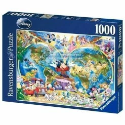 Best deal 😀 Ravensburger - Disney's World Map - 1000 Piece Puzzle ⌛