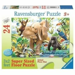 Cheap 🧨 Disney Ravensburger - Super Sized Floor Puzzle - Jungle Juniors - 24 Piece 🤩