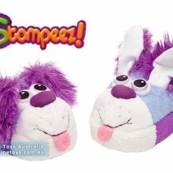 Coupon 🔥 Hi Stompeez - Playful Blue Puppy Slippers - Small 💯