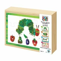 Budget 🎁 Eric Carle The Very Hungry Caterpillar - 4 In 1 Wooden Jigsaw Puzzle 😀