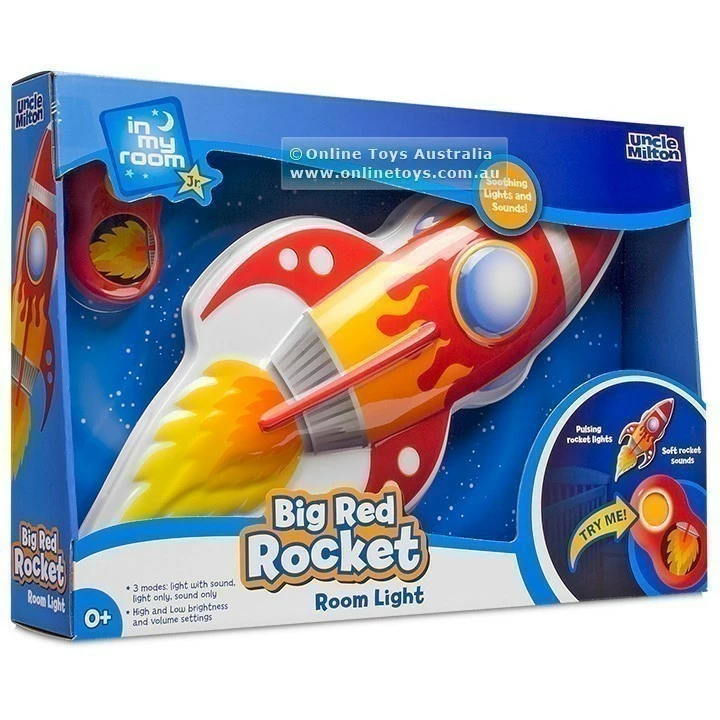 Hot Sale 🛒 Uncle Milton - In My Room Jnr - Big Red Rocket Room Light ✔️