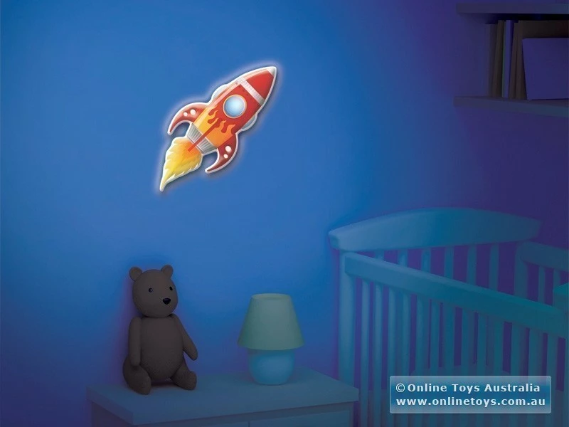 Hot Sale 🛒 Uncle Milton - In My Room Jnr - Big Red Rocket Room Light ✔️ - Image 2